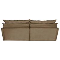 Sofá Sem Caixa Retrátil e Reclinável 1,95m Cama inBox Versátil Suede Velusoft Castor - 6