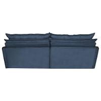 Sofá Sem Caixa Retrátil e Reclinável 1,95m Cama inBox Versátil Suede Velusoft Azul - 6