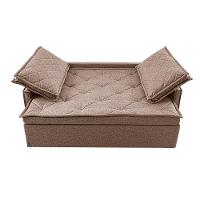 Sofá Sem Caixa Retrátil e Reclinável 1,85m Cama inBox Loft Linho Cinza Escuro - 5