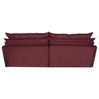 Sofá Sem Caixa Retrátil Reclinável 2,55m Cama inBox Versátil com Pillow Top e Molas Velusoft Vinho - 6