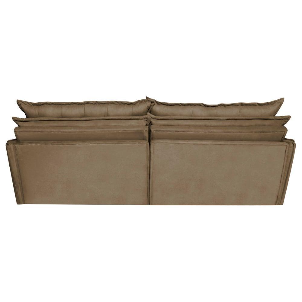 Sofá Sem Caixa Retrátil Reclinável 2,95m Cama inBox Versátil com Pillow Top e Molas Velusoft Castor - 6