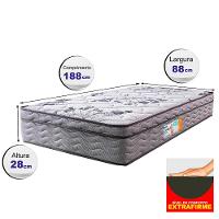 Colchão Solteiro OrtoFirm 88x188x28 One Face Espuma D45 Cinza - 2