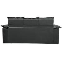 Conjunto de Sofá 3 e 2 Lugares Retrátil e Reclinável Cama inBox Compact 2,00x1,50m Velusoft Cinza - 6