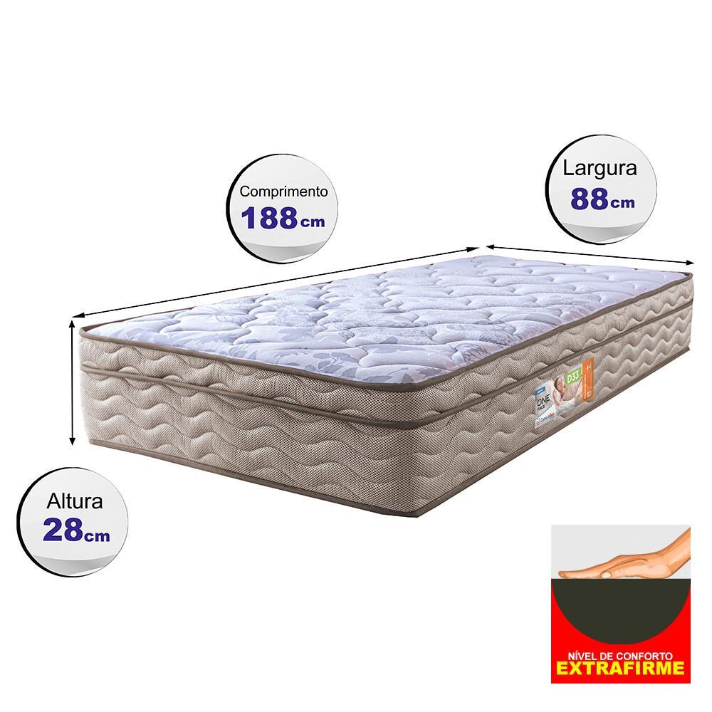 Colchão Solteiro OrtoFirm 88x188x28 One Face Espuma D33 Dourado - 2