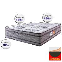 Colchão Queen OrtoFirm 158x198x32 Double Face Espuma D45 Cinza - 2