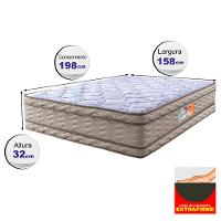 Colchão Queen OrtoFirm 158x198x32 Double Face Espuma D33 Dourado - 2