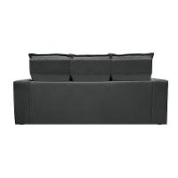 Conjunto de Sofá 3 e 2 Lugares Retrátil e Reclinável Cama inBox Slim 2,00x1,50m Velusoft Cinza - 6