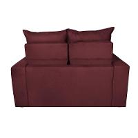 Sofá Retrátil e Reclinável 1,50m Cama inBox Smal com bordado pantográfico Suede Vinho - 6