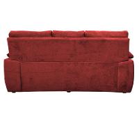 Sofá Luxemburgo 3 Lugares 2,02m Tecido Suede Vermelho - 6