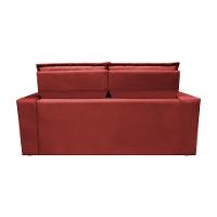 Sofá 3 Lugares Retrátil e Reclinável Cama inBox Slim 1,80m Velusoft Vermelho - 6