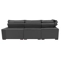 Sofá de Canto Retrátil e Reclinável Esquerdo 3,00x2,36m Molas Cama inBox Espanha Velusoft Cinza - 6