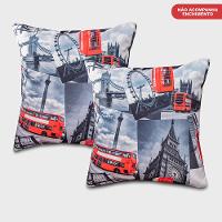 Kit 2 Capas de Almofadas Londres 45x45cm Cama inBox - 5