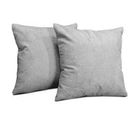 Kit 2 Capas de Almofadas Boucle Cinza Claro 45x45cm Cama inBox - 5