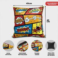 Kit 2 Capas de Almofadas Boom 45x45cm Cama inBox - 2