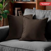 Kit 2 Capas de Almofadas Velusoft Café 45x45cm Cama inBox