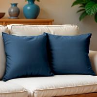 Kit 2 Capas de Almofadas Velusoft Azul 45x45cm Cama inBox - 1