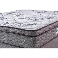 Cama Box Queen Colchão OrtoFirm + Box 158x198x67 One Face Espuma D45 Cinza