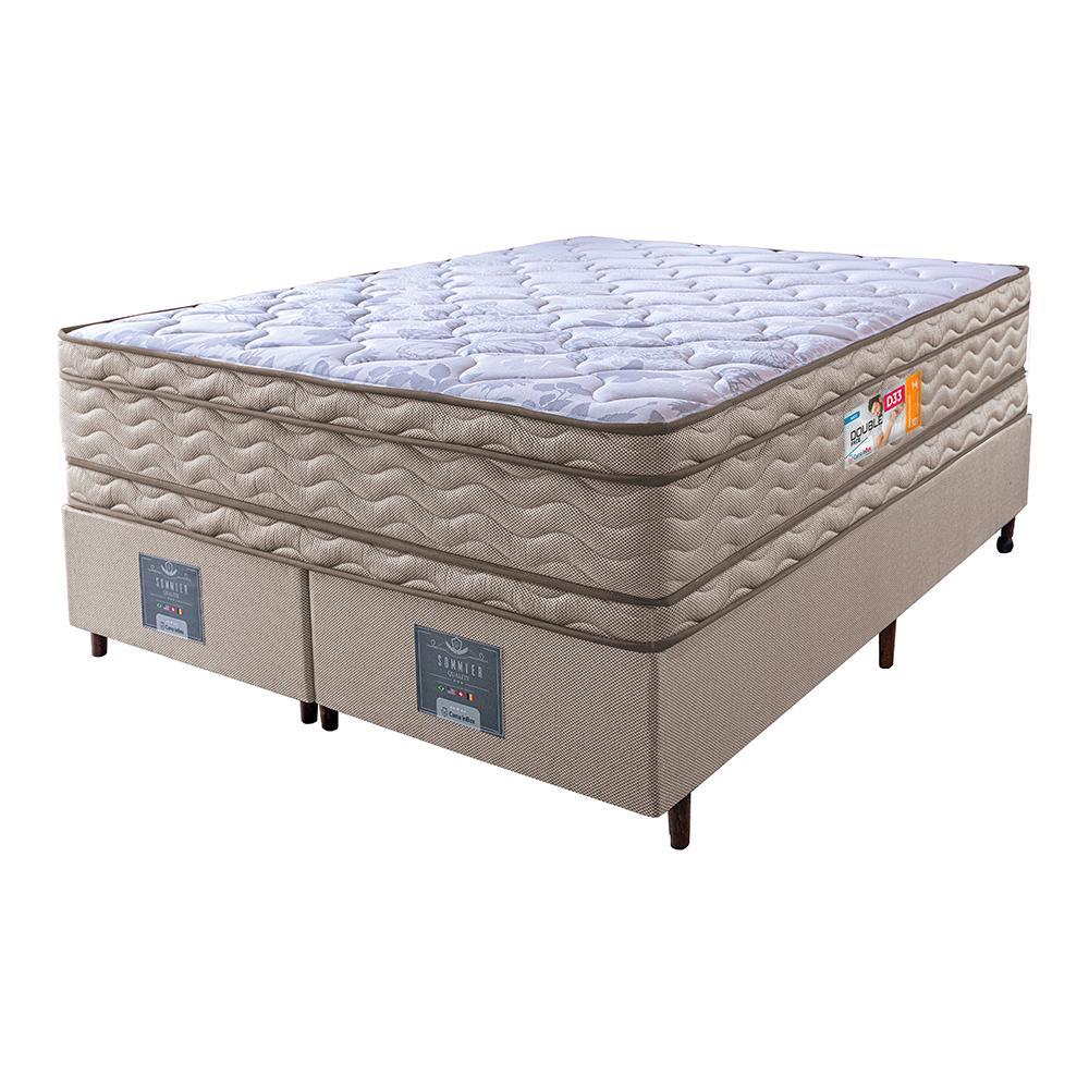 Cama Box King Colchão OrtoFirm + Box 193x203x71 Double Face Espuma D33 Dourado - 5