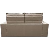 Sofá Retrátil e Reclinável 2,30m Essence Velusoft Bege Cama inBox - 6