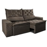 Sofá Retrátil e Reclinável 2,00m Essence Velusoft Café Cama inBox - 7