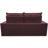 Sofá Retrátil e Reclinável 2,30m Essence Velusoft Vinho Cama inBox - 6