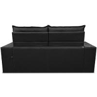 Sofá Retrátil e Reclinável 2,30m Essence Velusoft Preto Cama inBox - 6