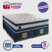 Cama Box King Colchão Robust 220 + Box 193x203x70 Molas Ensacadas e Espuma D45 Cama inBox - 3