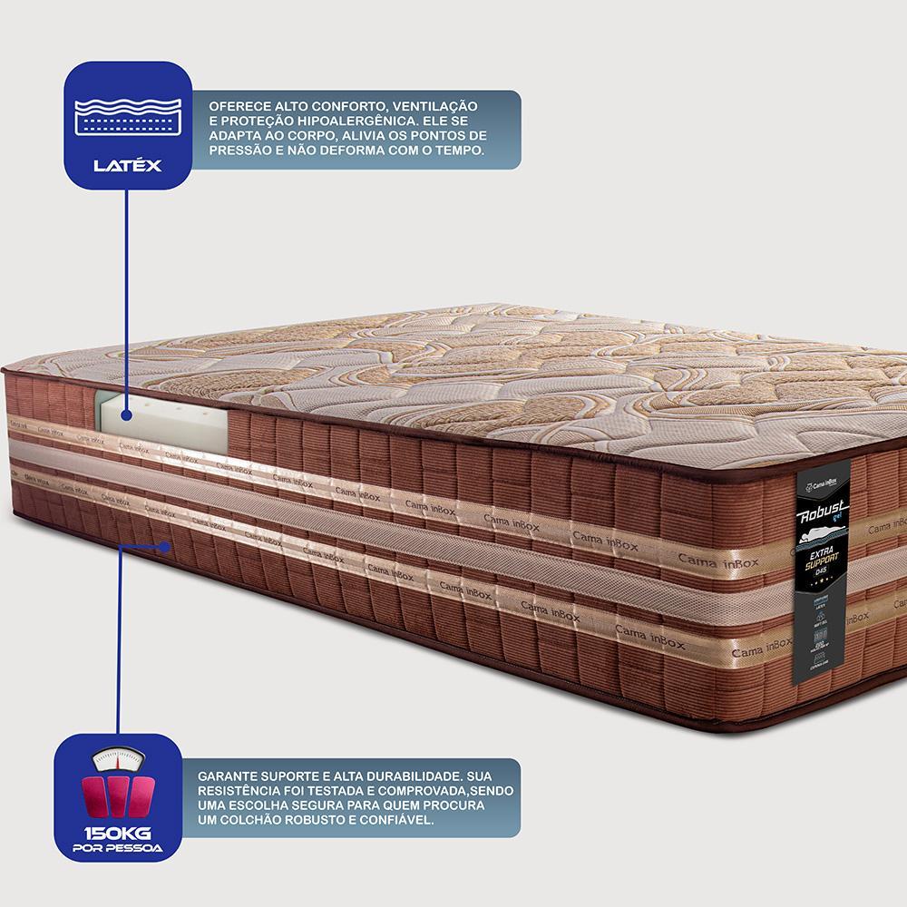 Colchão Solteiro Robust Gel 220 88x188x38 Molas Ensacadas e Espuma D45 Cama inBox - 6
