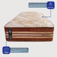 Colchão Solteiro Robust Gel 220 88x188x38 Molas Ensacadas e Espuma D45 Cama inBox - 5