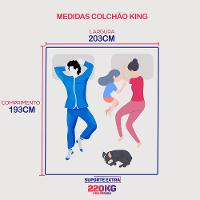 Colchão King Robust 220 193x203x32 Molas Ensacadas e Espuma D45 Cama inBox - 2