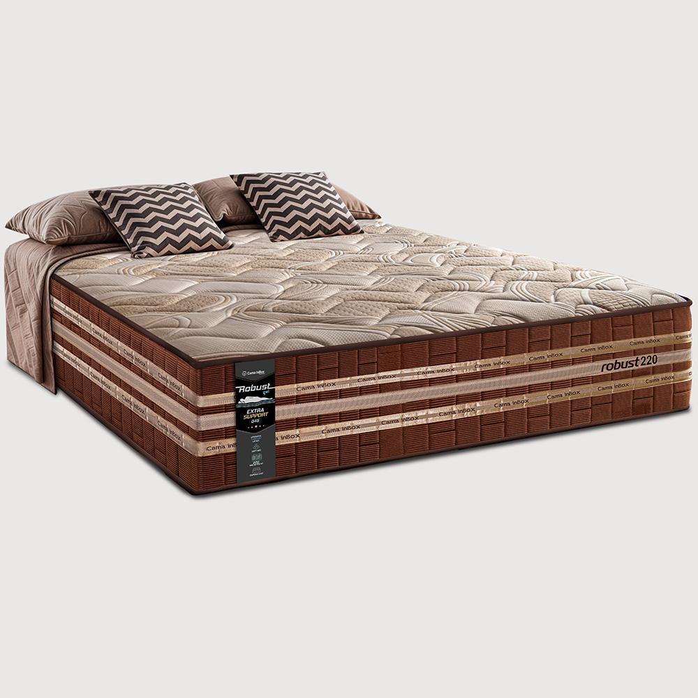 Colchão Queen Robust Gel 220 158x198x38 Molas Ensacadas e Espuma D45 Cama inBox - 1