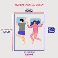 Colchão Queen Robust Gel 220 158x198x38 Molas Ensacadas e Espuma D45 Cama inBox - 3