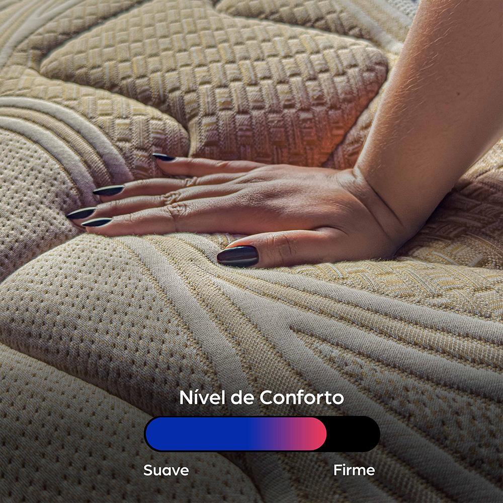 Colchão Casal Robust Gel 220 138x188x38 Molas Ensacadas e Espuma D45 Cama inBox - 4