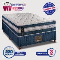 Cama Box Solteiro Colchão Robust 220 + Box 88x188x70 Molas Ensacadas e Espuma D45 Cama inBox - 3