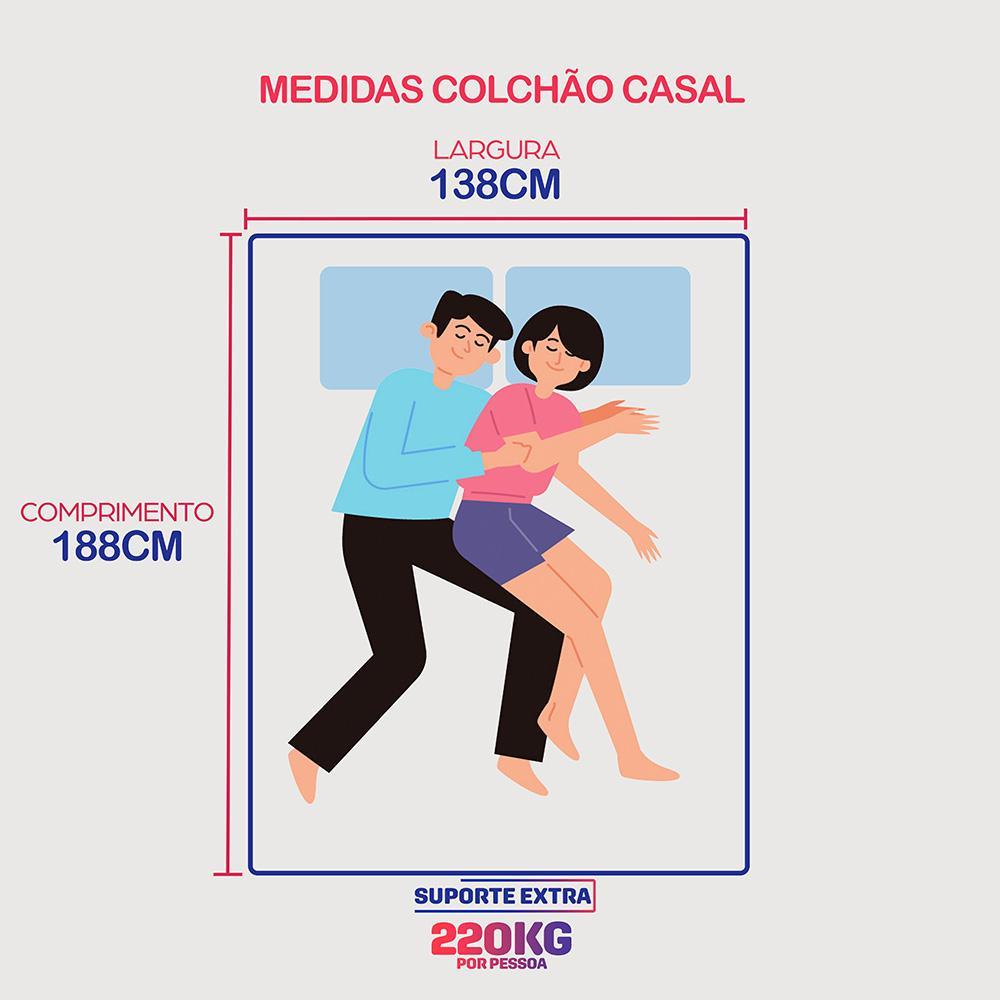 Colchão Casal Robust 220 138x188x32 Molas Ensacadas e Espuma D45 Cama inBox - 2