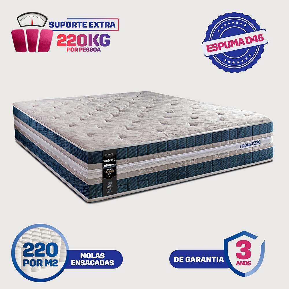 Colchão Casal Robust 220 138x188x32 Molas Ensacadas e Espuma D45 Cama inBox - 3