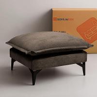 Chaise Modular Boma 60x70x40cm Boucle Marrom Sofá inBox - 1