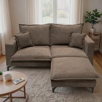 Chaise Modular Boma 60x70x40cm Boucle Marrom Sofá inBox - 7