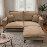 Chaise Modular Boma 60x70x40cm Boucle Caramelo Sofá inBox - 7