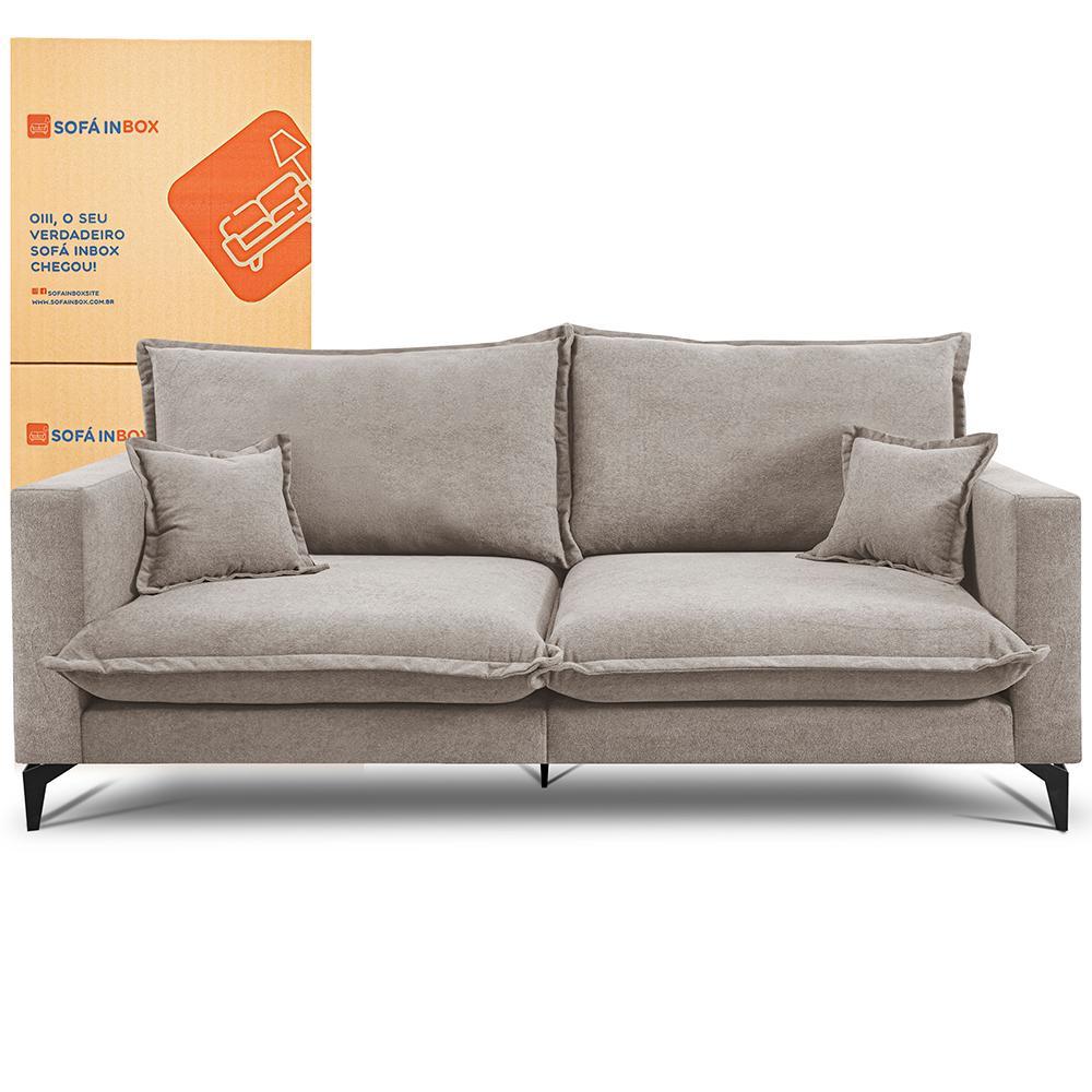 Sofá 2 Lugares Modular Boma 1,70m Boucle Bege Claro Sofá inBox - 2