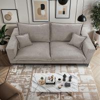 Sofá 2 Lugares Modular Boma 1,70m Boucle Bege Claro Sofá inBox - 7