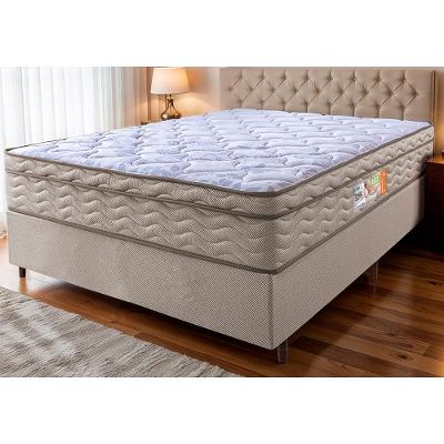 Cama Box King Colchão OrtoMove 193x203x65 D33 Dourado