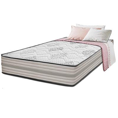 Colchão Solteiro Spring Zen 88x188x24 com Molas Ensacadas Cinza Cama inBox