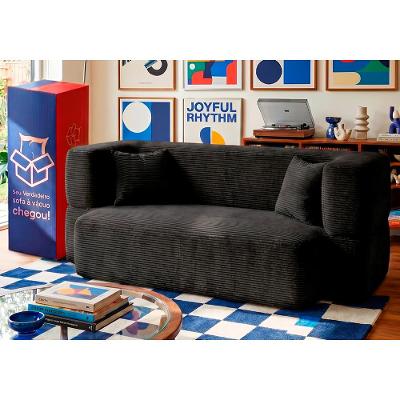 Sofá Cama Nômade. 1,88m Xpand Tech Tecido Velourê Cama inBox