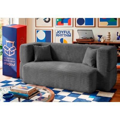 Sofá Cama Nômade. 1,88m Xpand Tech Tecido Velourê Cama inBox