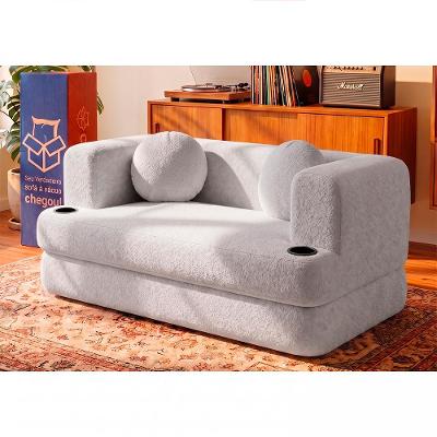 Sofá Cama Hali. 1,88m Xpand Tech Tecido Bouclê Cama inBox