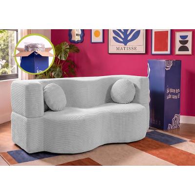 Sofá Cama Bolge. 1,88m Xpand Tech Tecido Velourê Cama inBox