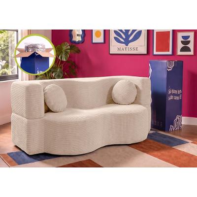 Sofá Cama Bolge. 1,88m Xpand Tech Tecido Velourê Cama inBox