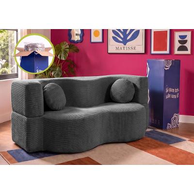 Sofá Cama Bolge. 1,88m Xpand Tech Tecido Velourê Cama inBox