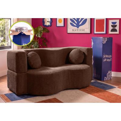Sofá Cama Bolge. 1,88m Xpand Tech Tecido Velourê Cama inBox
